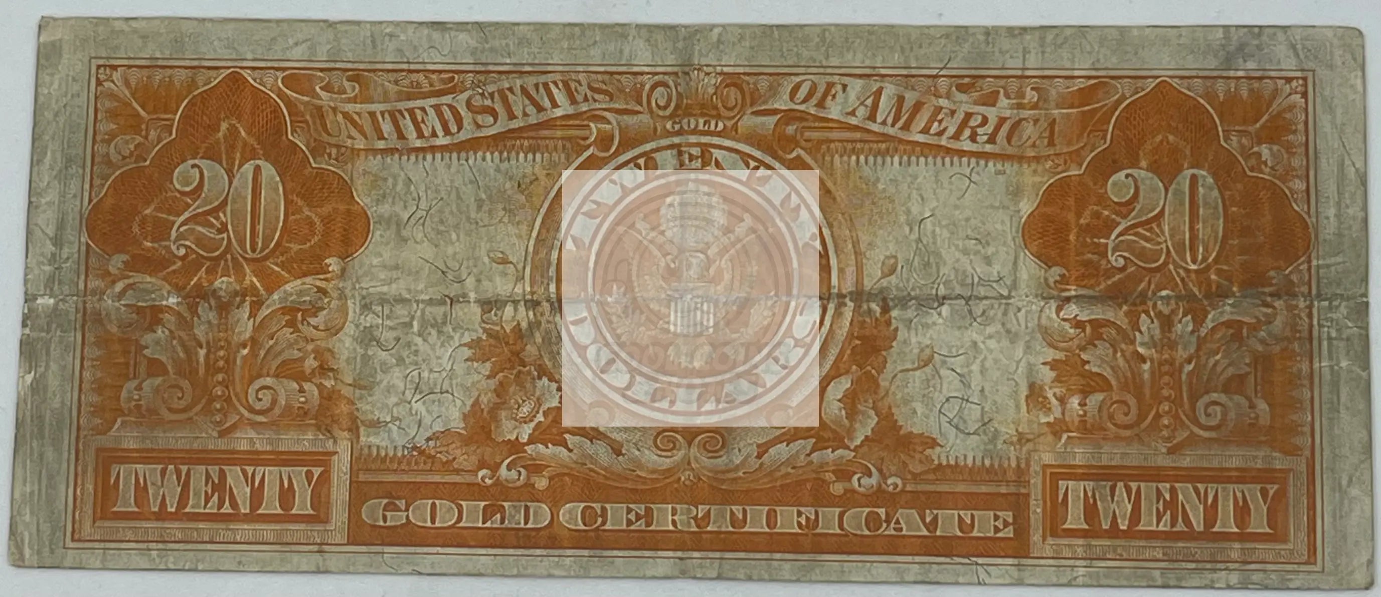 United States 1922 $20 Gold Certificate FR#1187, Banknote - Cool Coins & Notes